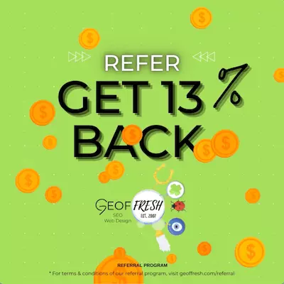 13 Percent Back Per Referral Period