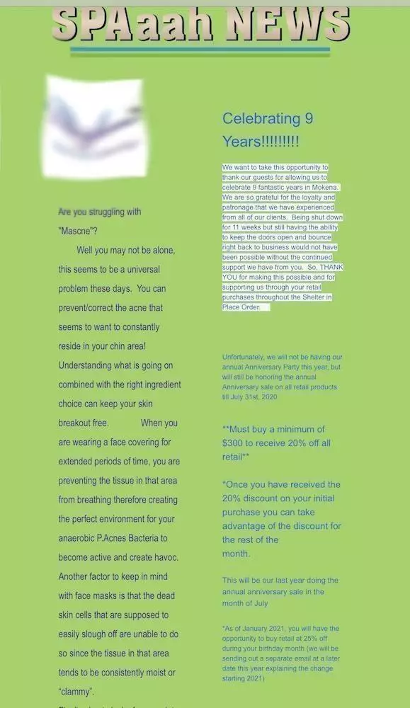 Newsletter Design Fail - Anonymous
