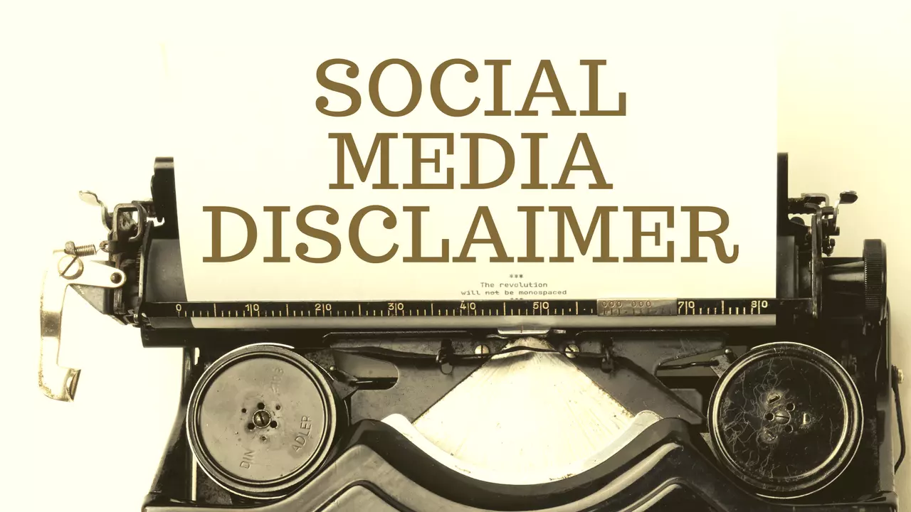 Social Media Disclaimer
